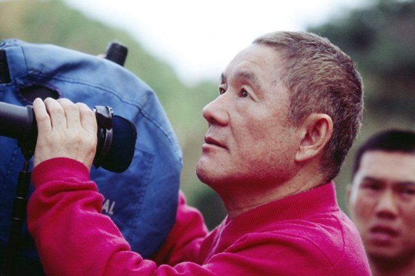 Takeshi Kitano en Outrage (Durante el rodaje)