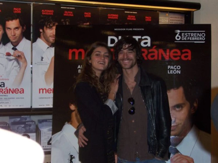 Olivia Molina y Alfonso Bassave en dieta-mediterranea (Rueda de prensa en Madrid. Enero 2009)