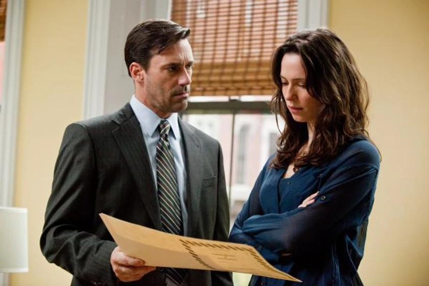Rebecca Hall y Jon Hamm en The Town. Ciudad de ladrones