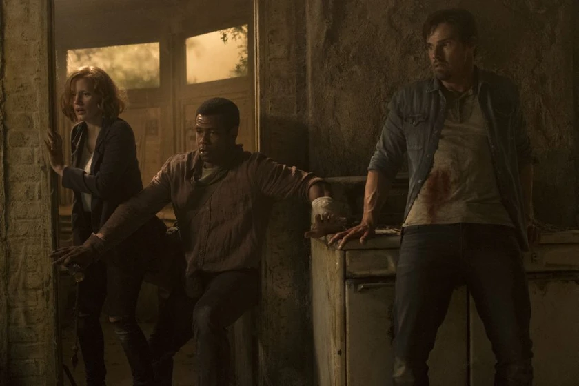 Jessica Chastain, Isaiah Mustafa y Jay Ryan en it-capitulo-2