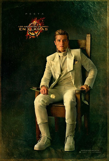 Josh Hutcherson en Los Juegos del Hambre. En Llamas (Cartel promocional)