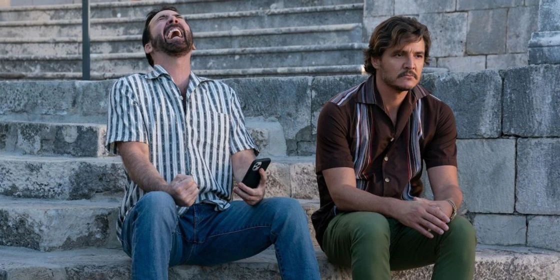 Nicolas Cage y Pedro Pascal en el-insoportable-peso-de-un-talento-descomunal