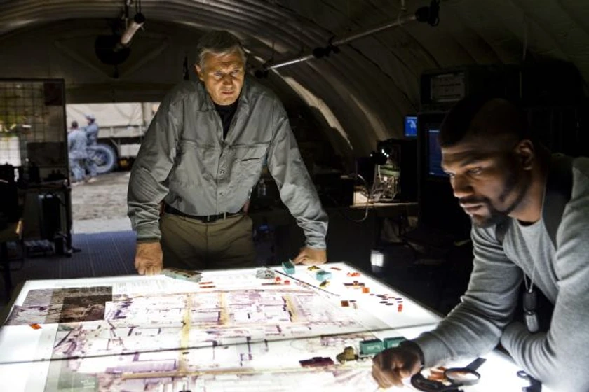 Liam Neeson y Quinton 'Rampage' Jackson en el-equipo-a