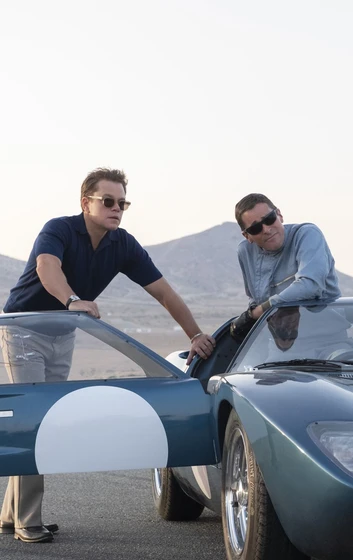 Christian Bale y Matt Damon en le-mans-66
