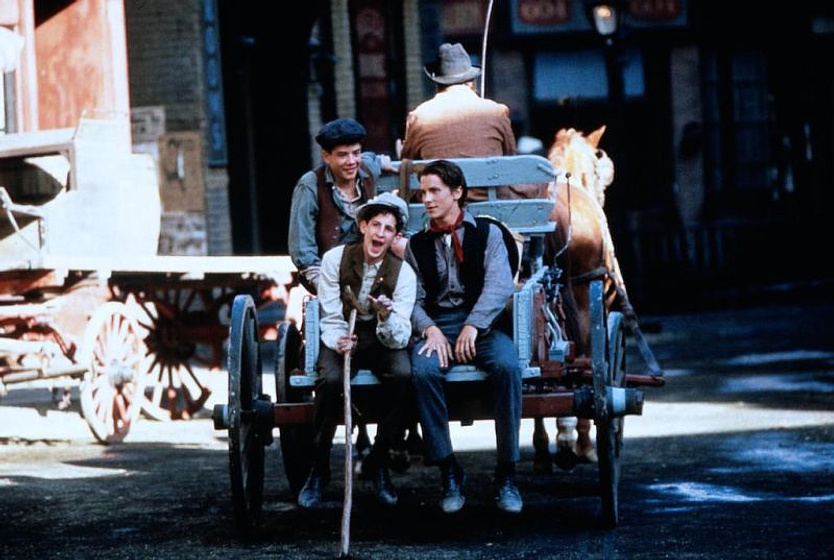 Christian Bale y Marty Belafsky en La Pandilla