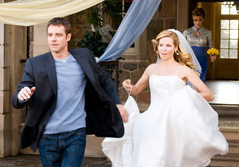 Lauren Holly, David Sutcliffe y Jennifer Westfeldt en Antes de Casarte