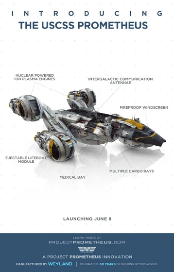 Imagen de prometheus (Cartel promocional USCSS Prometheus)