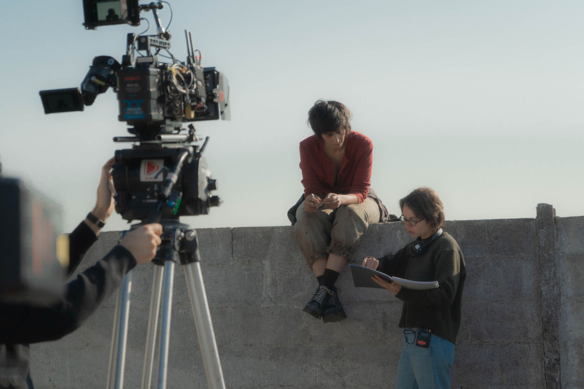 Alba Flores y Lucía Casañ Rodríguez en bypass-2026 (Rodaje)