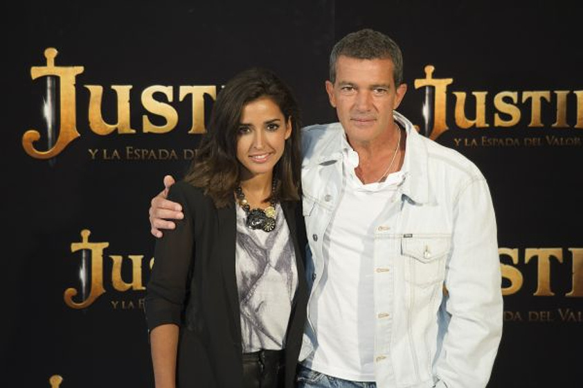Antonio Banderas y Inma Cuesta en Justin y la Espada del Valor (Photocall en Madrid. Septiembre 2013)