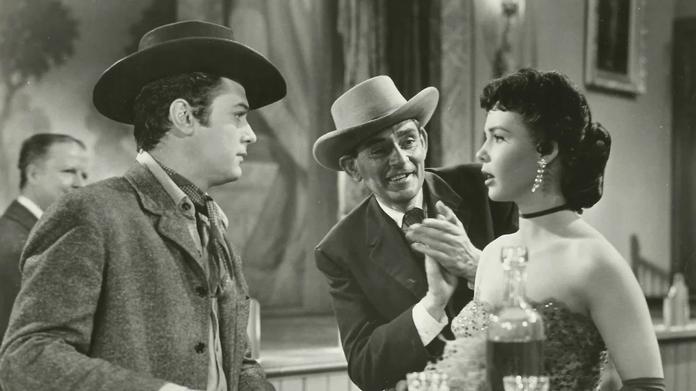 Tony Curtis y Colleen Miller en aquellos-duros-anos