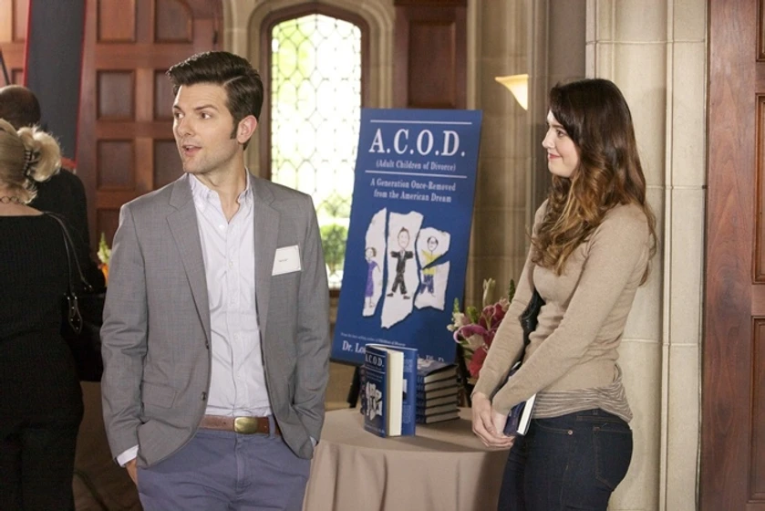 Adam Scott y Mary Elizabeth Winstead en sindrome-postdivorcio