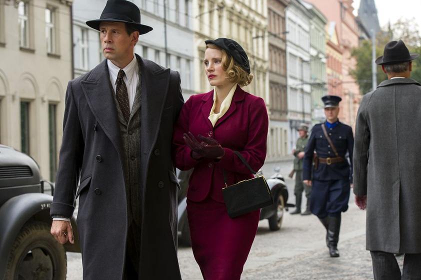 Jessica Chastain y Johan Heldenbergh en La Casa de la esperanza