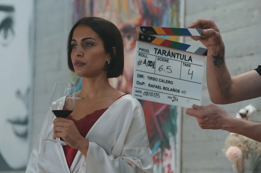Hiba Abouk en tarantula-2026 (Rodaje)