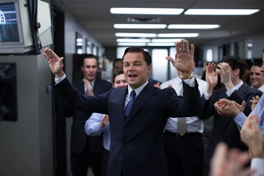 Leonardo DiCaprio en El Lobo de Wall Street