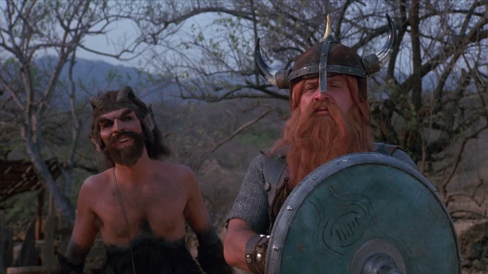 David Millbern y Bruno Rey en los-barbaros-1982
