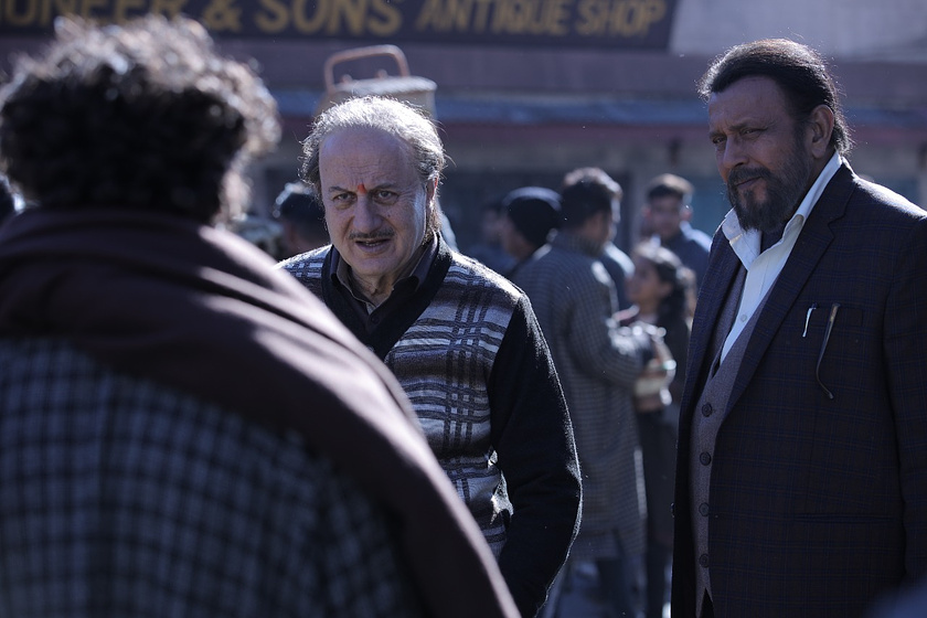 Anupam Kher y Mithun Chakraborty en the-kashmir-files