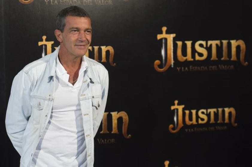 Antonio Banderas en justin-y-la-espada-del-valor (Photocall en Madrid. Septiembre 2013)