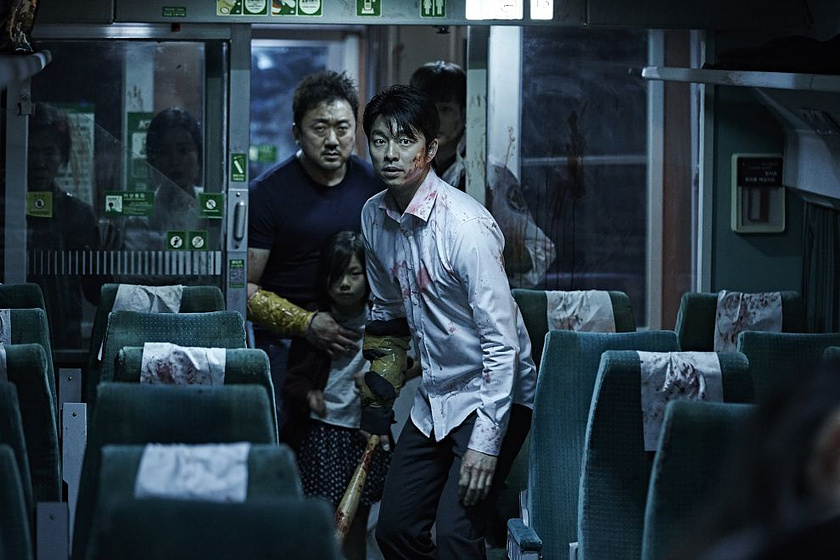 Yoo Gong, Dong-seok Ma y Soo-an Kim en Train to Busan