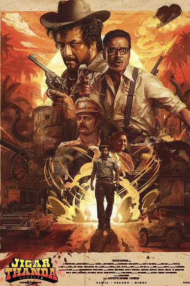 Imagen de Jigarthanda DoubleX (Cartel alternativo)