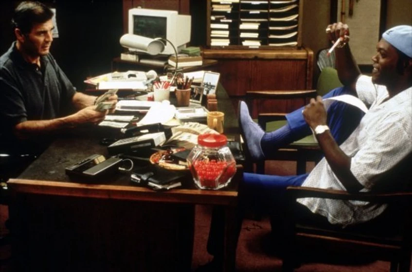 Samuel L. Jackson y Robert Forster en Jackie Brown