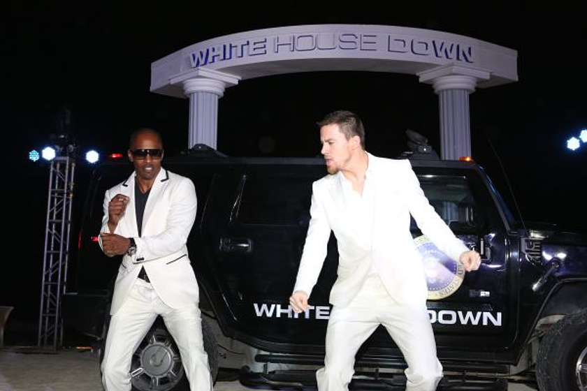 Jamie Foxx y Channing Tatum en Asalto al Poder (Photocall en Cancún. Abril 2013)