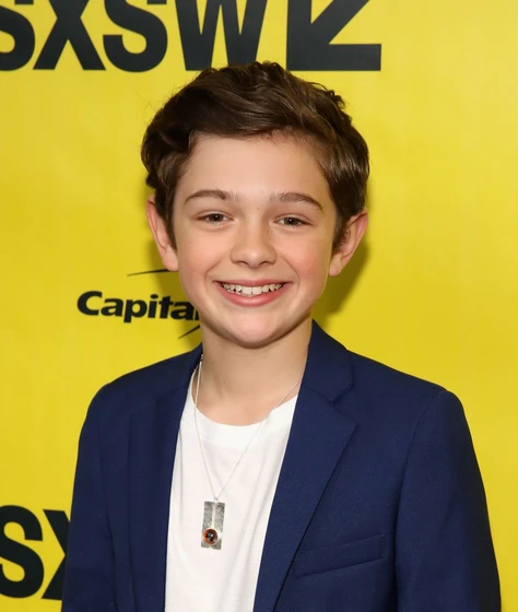 Noah Jupe en Un Lugar tranquilo (Premiere en Texas. Marzo 2018)