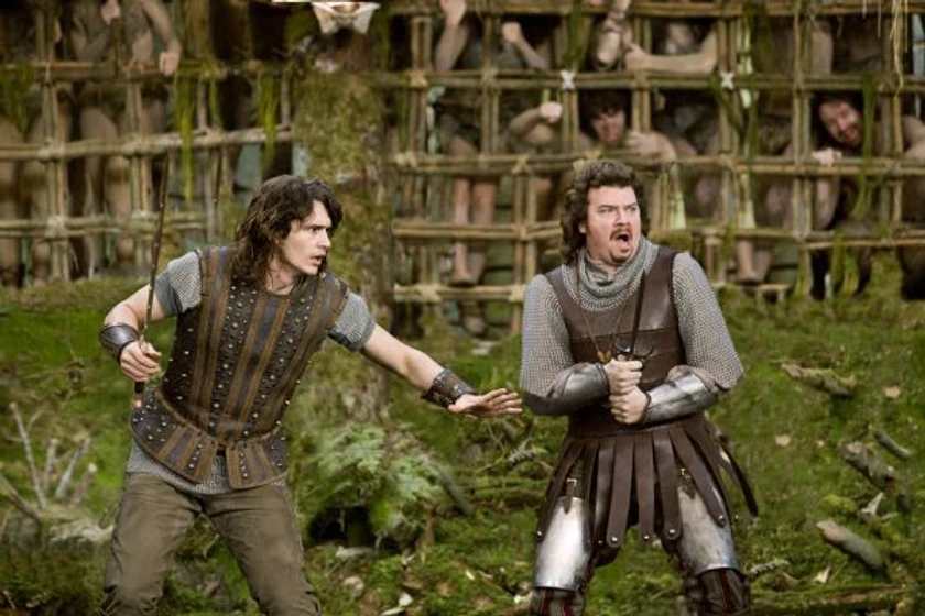 James Franco y Danny McBride en caballeros-princesas-y-otras-bestias