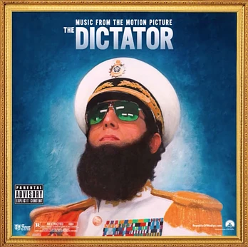 Carátula de la banda de sonido de El Dictador