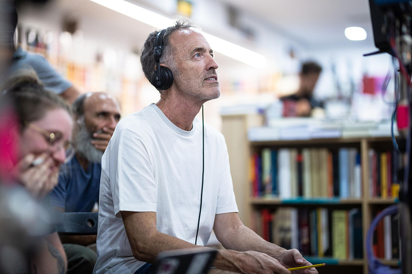 Miguel Del Arco en Los Relatos (Rodaje)