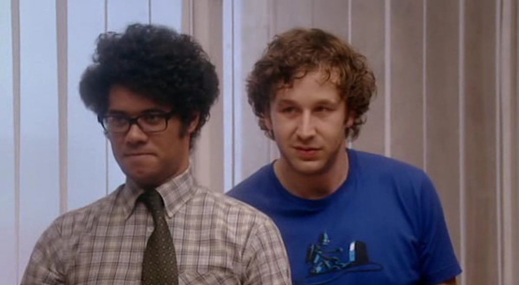 Richard Ayoade y Chris O'Dowd en Los informáticos