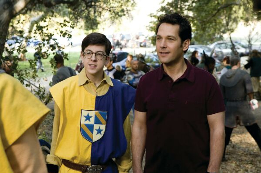 Paul Rudd y Christopher Mintz-Plasse en Mal ejemplo