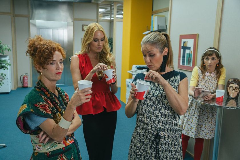 Marta Belenguer, Esperanza Pedreño, Carolina Cerezuela y Esperanza Elipe en Camera Café, la película