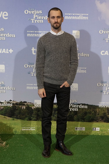 Raúl Arévalo en Las ovejas no pierden el tren (Photocall en Madrid. Enero 2015)