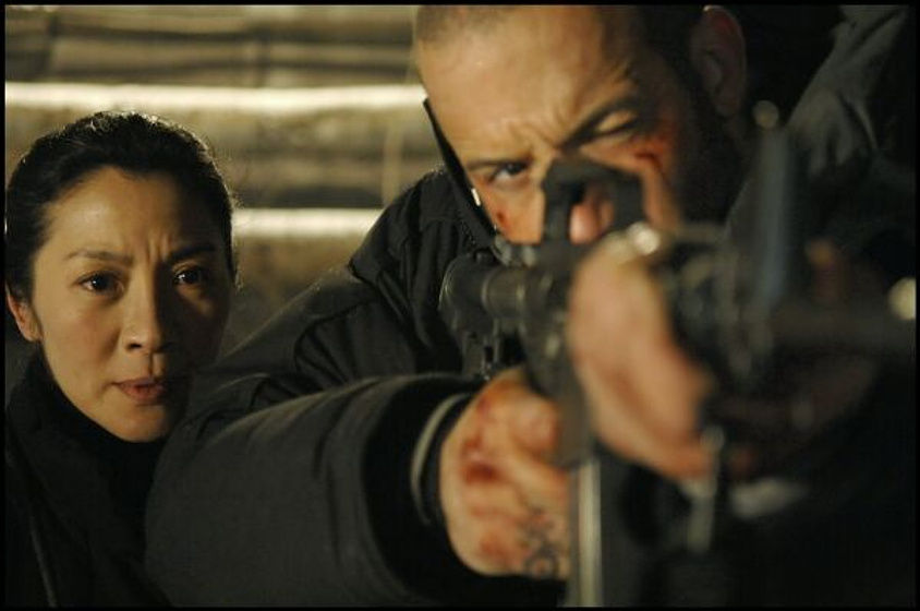 Vin Diesel y Michelle Yeoh en Babylon