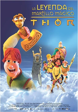poster of movie La Leyenda del martillo mágico. Thor
