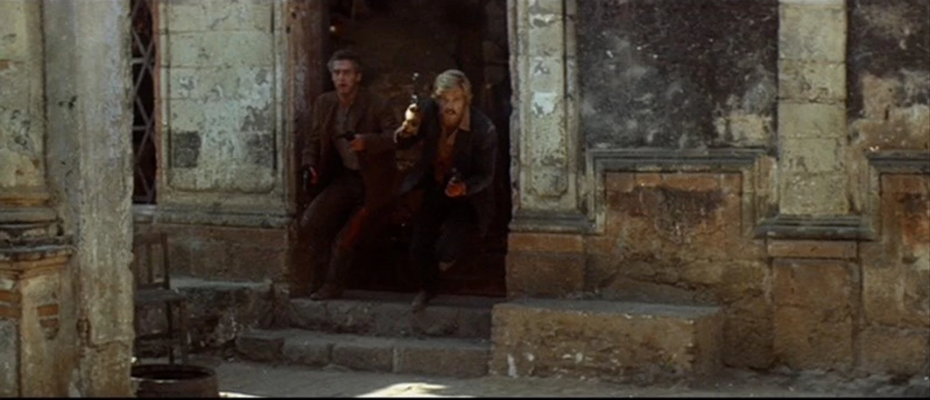 Robert Redford y Paul Newman en dos-hombres-y-un-destino
