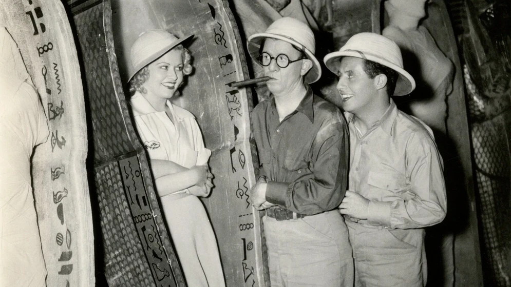 Barbara Pepper, Robert Woolsey y Bert Wheeler en los-chicos-de-mama