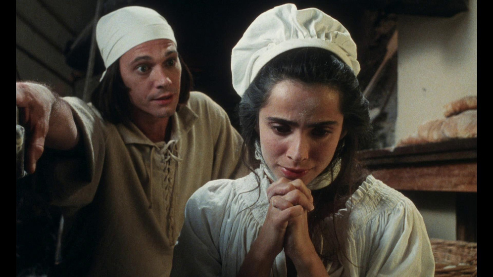 Jonathan Fuller y Rona De Ricci en El Foso y el Péndulo