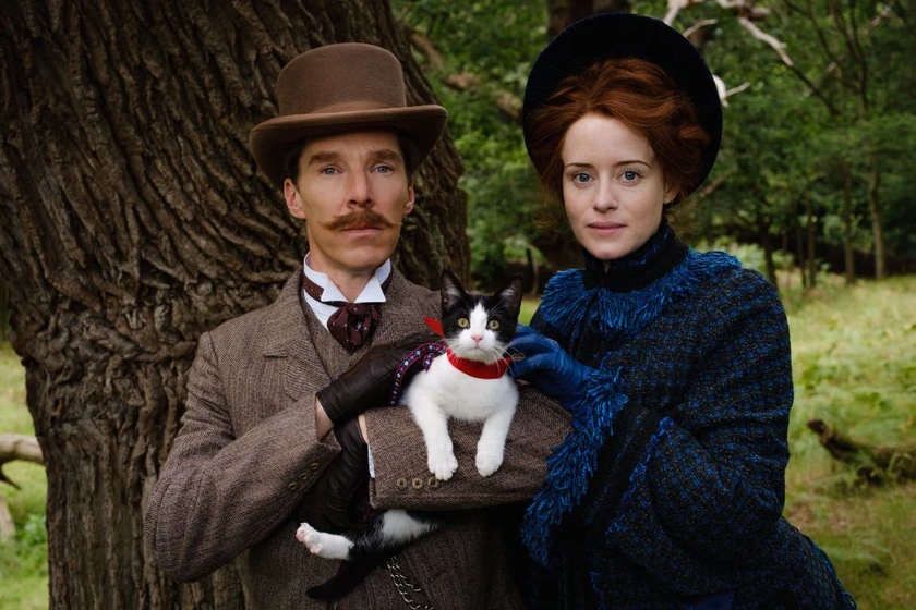 Benedict Cumberbatch y Claire Foy en mr-wain