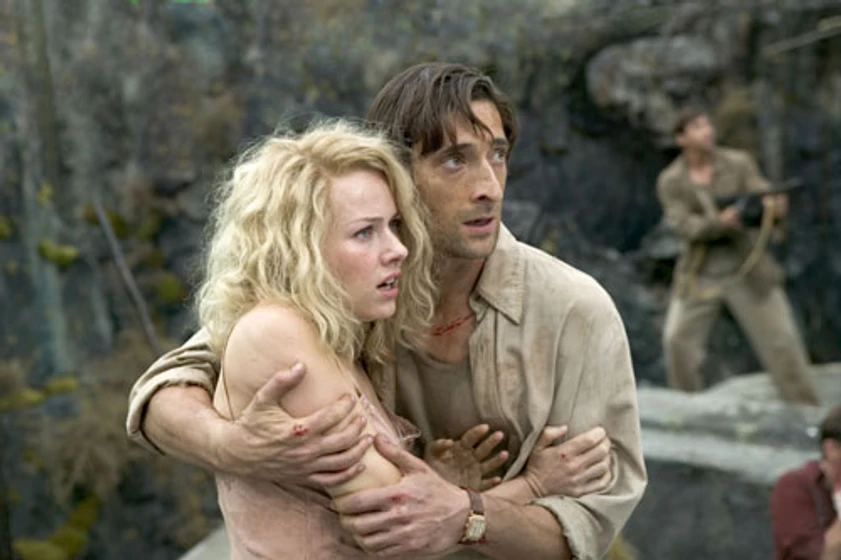 Naomi Watts y Adrien Brody en king-kong-2005