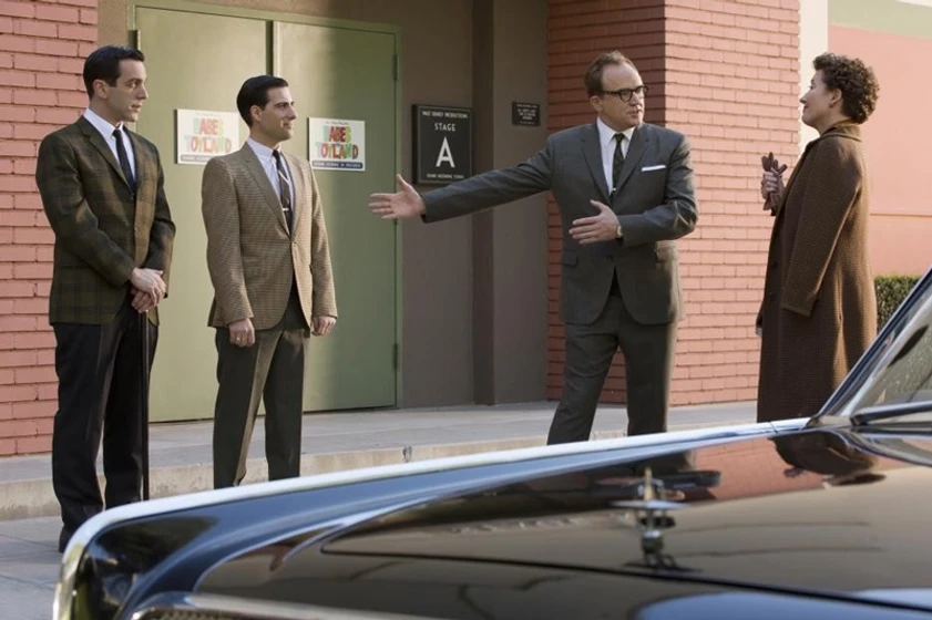 Tom Hanks, Emma Thompson, Jason Schwartzman y B.J. Novak en Al Encuentro de Mr. Banks