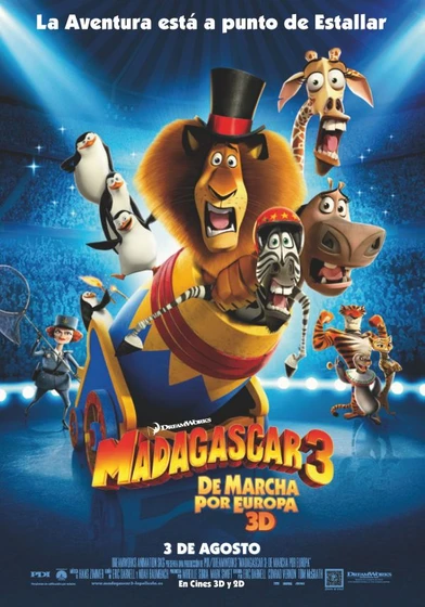 Imagen de Madagascar 3: De marcha por Europa (Cartel)