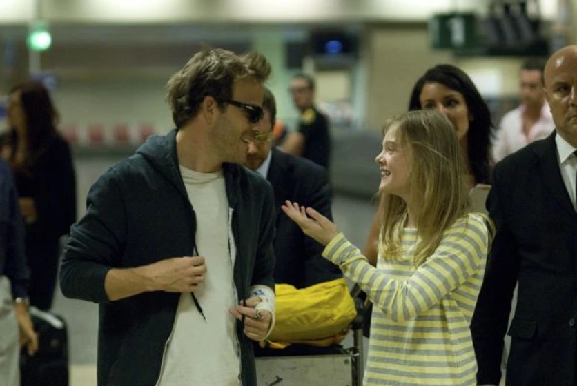Stephen Dorff y Elle Fanning en Somewhere