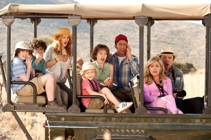 Drew Barrymore y Adam Sandler en juntos-y-revueltos