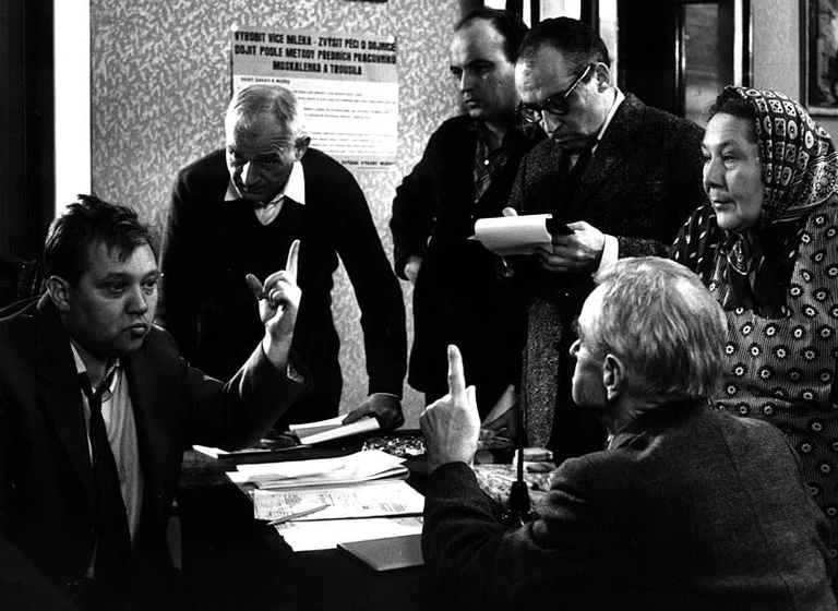 Rudolf Hrusínský, Milos Kopecký y Darja Hajská en the-white-lady