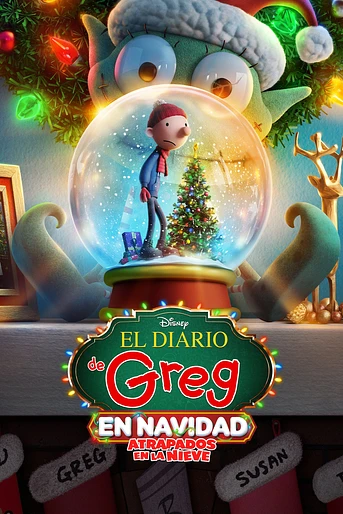 Poster de El Diario de Greg en Navidad. Atrapados en la Nieve