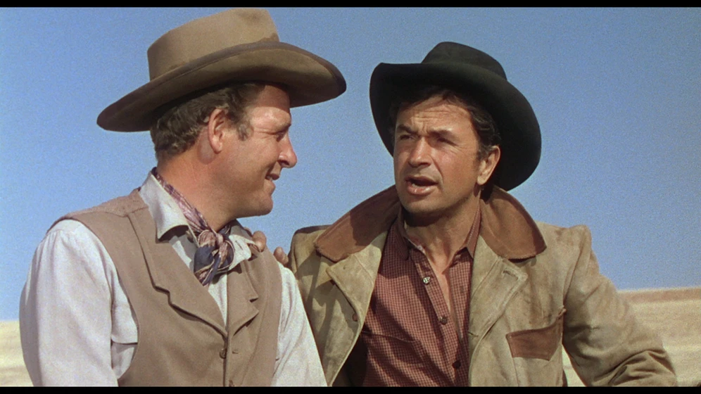 Charles Drake y Noah Beery Jr. en asalto-al-fuerte-clark