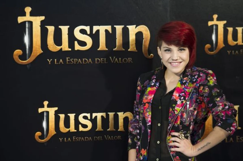 Angy en justin-y-la-espada-del-valor (Photocall en Madrid. Septiembre 2013)
