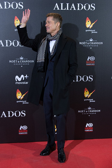 Brad Pitt en Aliados (Premiere en Madrid. Noviembre 2016)
