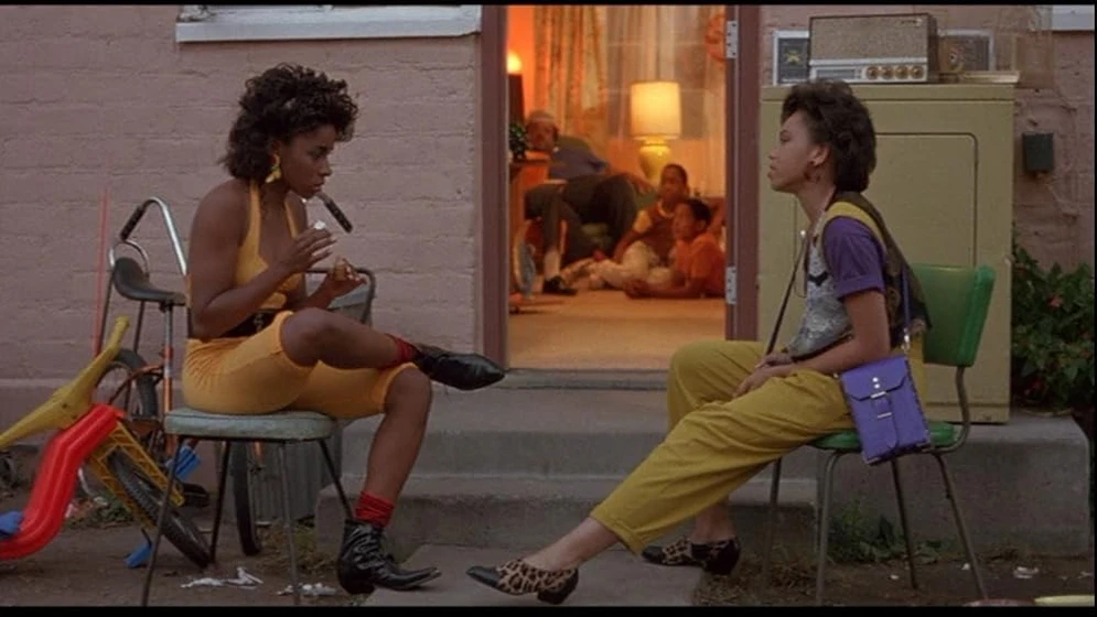Tisha Campbell y A.J. Johnson en house-party-1990